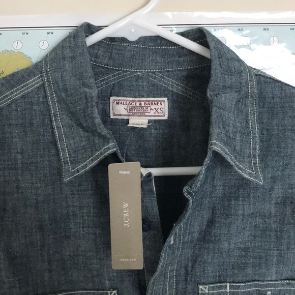 J CREW men’s chambray shirt XS - Picture 2 of 5